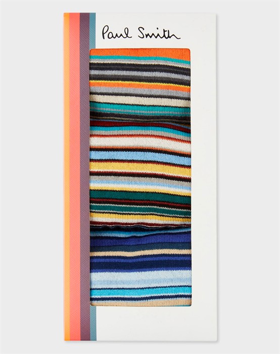 Signature Stripe Strømper - 3 Stk